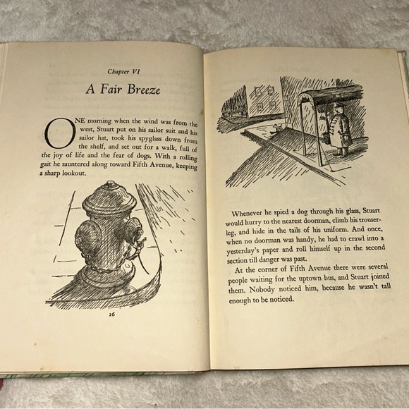 A 1st Edition Book, Stuart Little by E.B. White. 1945 Original. No Dust Jacket. - Picture 8 of 14